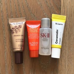 Caudalie, Sunday Riley, SK-II, Ceramidin minis